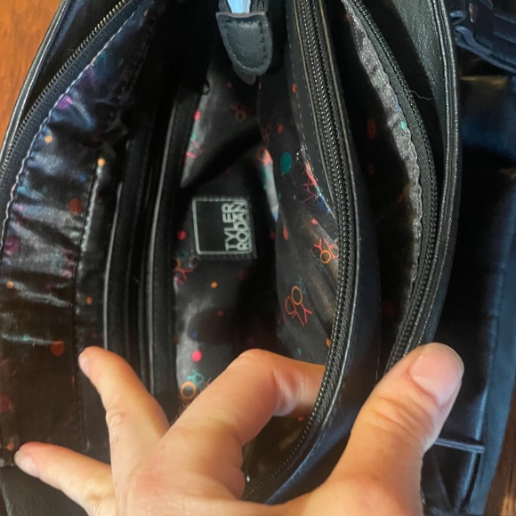 Tyler Rodan purse, black leather - Picture 5 of 7